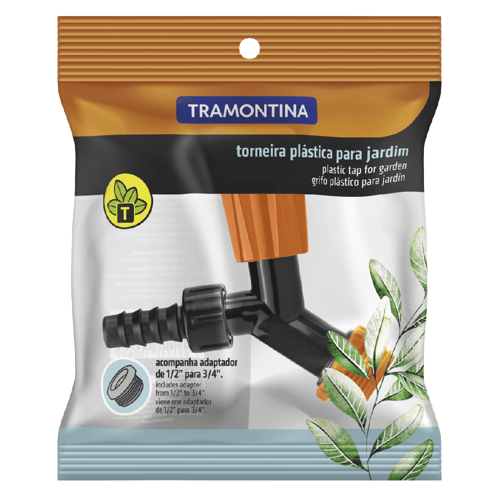 Tramontina Grifo Adaptador 3/4 Y 1/2 De Plástico