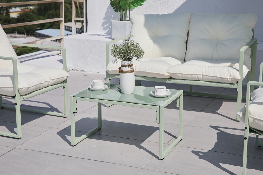 Pintecord Set De Rattan P/ Jardin 4 Piezas 