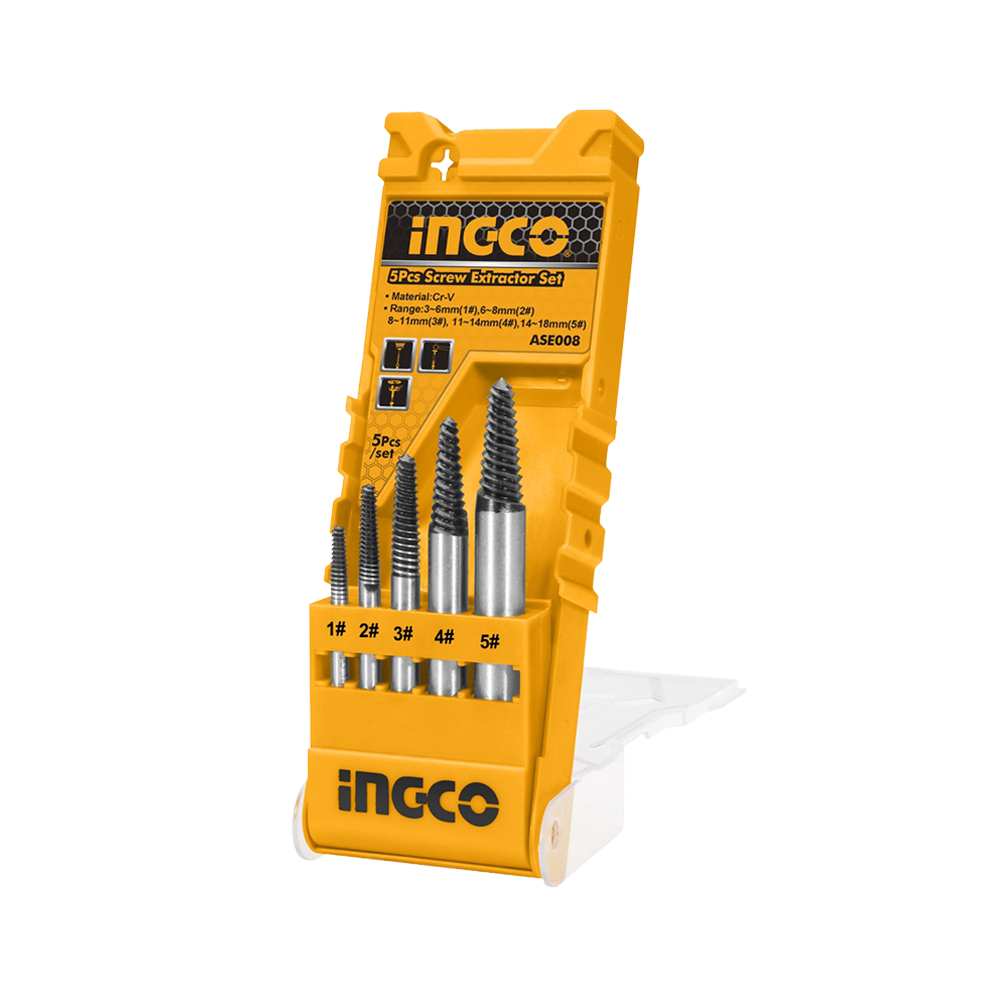 Ingco Set Extractor De Tornillos Industrial *#